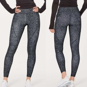 LULULEMON Lead the Pack Tight Luminesce Splatter Size 10